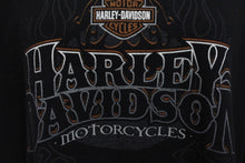 画像をギャラリービューアに読み込む, HARLEY DAVIDSON ハーレーダビッドソン ロゴ プリント Tシャツ ブラック サイズXXL ブラック 中古 美品 4b001491