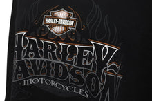 画像をギャラリービューアに読み込む, HARLEY DAVIDSON ハーレーダビッドソン ロゴ プリント Tシャツ ブラック サイズXXL ブラック 中古 美品 4b001491