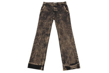 Load image into Gallery viewer, 極美品 MIU MIU ミュウミュウ ロゴ デニム パンツ 2022 ダメージ加工 ブラック サイズ42 中古 4b001492