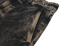 Load image into Gallery viewer, 極美品 MIU MIU ミュウミュウ ロゴ デニム パンツ 2022 ダメージ加工 ブラック サイズ42 中古 4b001492