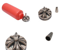 画像をギャラリービューアに読み込む, CHROME HEARTS KETCHUP AND MUSTARD SET クロムハーツ マスタード ケチャップ ボトル シルバー925 美品 中古 4b001498