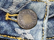 画像をギャラリービューアに読み込む, LOUIS VUITTON ルイヴィトン モノグラム デニム ショートパンツ RW081W MPA08CF7 ブルー コットン サイズ34 美品 中古 4b008203