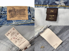 画像をギャラリービューアに読み込む, LOUIS VUITTON ルイヴィトン モノグラム デニム ショートパンツ RW081W MPA08CF7 ブルー コットン サイズ34 美品 中古 4b008203