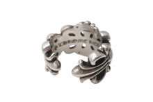 画像をギャラリービューアに読み込む, CHROME HEARTS クロムハーツ ダブルフローラルクロスリング 指輪 サイズ14号 重量約15.4g シルバー925 美品 中古 4b001506