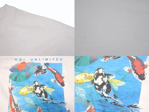 VINTAGE Vintage KOI UNLIMITED Koi Short Sleeve T-shirt Tops Cotton White Multicolor Size L Good Condition Used 4b001526