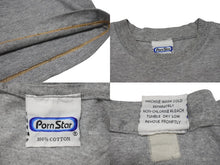 画像をギャラリービューアに読み込む, VINTAGE ヴィンテージ 90's PORN STAR ポーンスター 半袖Tシャツ オールドスケート アダルトプリント グレー 良品 中古 4b001532