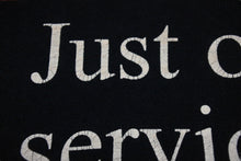 画像をギャラリービューアに読み込む, VINTAGE ヴィンテージ 00's Sarcasm サーカズム メッセージTシャツ サイズL プリント ブラック ホワイト レッド 美品 中古 4b001539