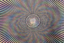 画像をギャラリービューアに読み込む, Q-TEES キューティーズ ヴィンテージ Tシャツ サイケデリック 幾何学模様 オーバーサイズ マルチカラー サイズ XL 中古 4b001540