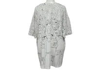 画像をギャラリービューアに読み込む, VINTAGE ヴィンテージ BEAVIS AND BUTT-HEAD ビーバスアンドバットヘッド 半袖Tシャツ ホワイト 総柄 美品 中古 4b001544