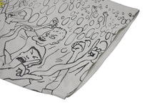 画像をギャラリービューアに読み込む, VINTAGE ヴィンテージ BEAVIS AND BUTT-HEAD ビーバスアンドバットヘッド 半袖Tシャツ ホワイト 総柄 美品 中古 4b001544