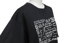 画像をギャラリービューアに読み込む, VINTAGE ヴィンテージ 80's FUCK ファック Tシャツ サイズL プリント ブラック ホワイト 80年代 美品 中古 4b001548