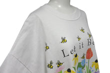 画像をギャラリービューアに読み込む, 極美品 VINTAGE ヴィンテージ 00's Let it Bee レットイットビー Tシャツ サイズXL 蜂 花 ホワイト 中古 4b001552