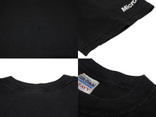 画像をギャラリービューアに読み込む, VINTAGE ヴィンテージ Microsoft マイクロソフト SECURITY セキュリティ Tシャツ サイズL プリント ブラック 警備 美品 中古 4b001553