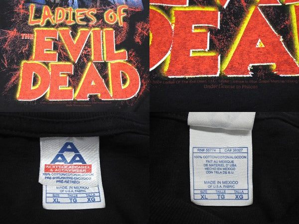 極美品 VINTAGE ヴィンテージ Life After Dead The Ladies of the Evil Dead 死霊のはらわた ムービーTシャツ サイズXL ホラー映画 中古 4b001554