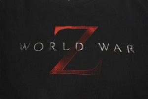PARAMOUNT PICTURE WORLD WAR Z Vintage T-shirt Black 2013 Size XXL Used 4b001556