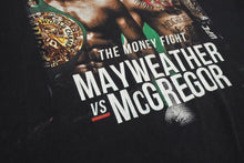 画像をギャラリービューアに読み込む, MAYWEATHER VS McGREGOR メイウェザー VS コナーマクレガー 半袖Tシャツ 2017年 T-モバイル アリーナ ブラック 美品 中古 4b001562