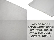 画像をギャラリービューアに読み込む, VINTAGE ヴィンテージ メッセージプリント 半袖Tシャツ ホワイト ブラック コットン 美品 中古 4b001564