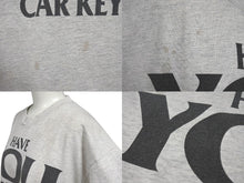 画像をギャラリービューアに読み込む, VINTAGE ヴィンテージ 00's HAVE YOU SEEN MY CAR KEYS? メッセージプリント Tシャツ サイズL グレー 良品 中古 4b001565