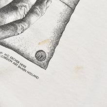 画像をギャラリービューアに読み込む, VINTAGE ヴィンテージ M.C. Escher マウリッツ エッシャー アート 半袖Ｔシャツ ホワイト コットン 1991年 絵 プリント サイズL 良品 中古 4b001568