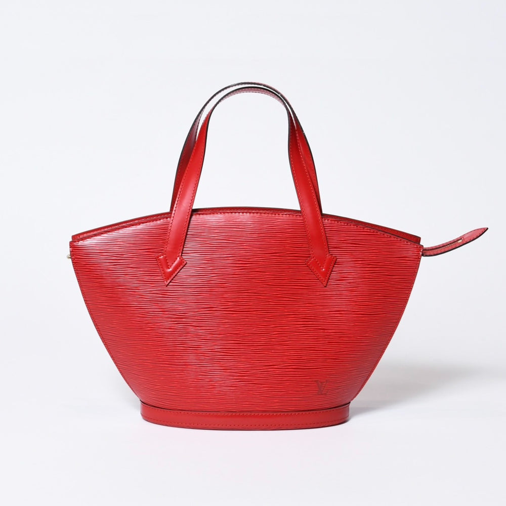 LOUIS VUITTON ルイヴィトン サンジャック ショッピング トートバッグ M52267 エピレザー レッド ゴールド金具 美品 中古 4b013699