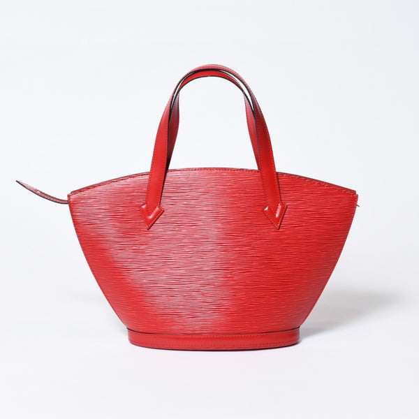 LOUIS VUITTON ルイヴィトン サンジャック ショッピング トートバッグ M52267 エピレザー レッド ゴールド金具 美品 中古 4b013699