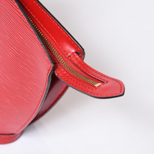 LOUIS VUITTON ルイヴィトン サンジャック ショッピング トートバッグ M52267 エピレザー レッド ゴールド金具 美品 中古 4b013699
