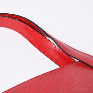 LOUIS VUITTON ルイヴィトン サンジャック ショッピング トートバッグ M52267 エピレザー レッド ゴールド金具 美品 中古 4b013699