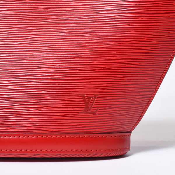 LOUIS VUITTON ルイヴィトン サンジャック ショッピング トートバッグ M52267 エピレザー レッド ゴールド金具 美品 中古 4b013699