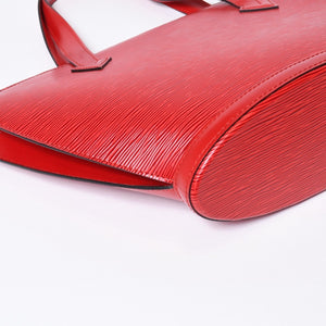 LOUIS VUITTON ルイヴィトン サンジャック ショッピング トートバッグ M52267 エピレザー レッド ゴールド金具 美品 中古 4b013699