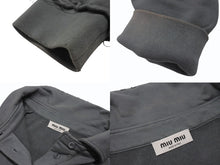 画像をギャラリービューアに読み込む, MIUMIU ミュウミュウ 23SS Garmentdye Cotton Sweatshirt ガーメントダイ コットンスウェットシャツ MJL914 サイズS 良品 中古 4b001583