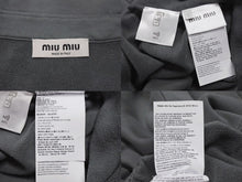 画像をギャラリービューアに読み込む, MIUMIU ミュウミュウ 23SS Garmentdye Cotton Sweatshirt ガーメントダイ コットンスウェットシャツ MJL914 サイズS 良品 中古 4b001583