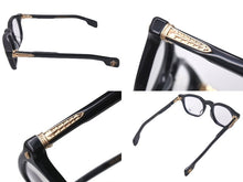 画像をギャラリービューアに読み込む, CHROME HEARTS クロムハーツ CHIRP CHIRP チャープ フレア メガネ プラスチック 18KGP ブラック サイズ49□23 美品 中古 4b001587