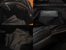 Load image into Gallery viewer, YvesSaintLaurent RiveGauche イヴサンローラン リヴゴーシュ ハンドバッグ ショルダーバック コットン レザー ブラウン 美品 中古 4b001595