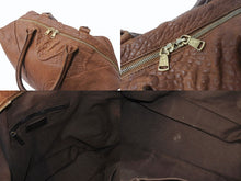 画像をギャラリービューアに読み込む, YVES SAINT LAURENT イヴ サンローラン ハンドバッグ 299172Y レザー ブラウン ゴールド金具 203314 良品 中古 4b001598