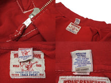 画像をギャラリービューアに読み込む, TRUE RELIGION トゥルー レリジョン TRACK SWEAT パーカー ORIGINAL TRBJ 56 コットン レッド ホワイト サイズXXXL 美品 中古 4b001607