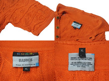 画像をギャラリービューアに読み込む, COOGI クージーニット 半袖 ポロシャツ 立体編み込み 3Dニット ハーフ ボタンRN74095 サイズ XL オレンジ 美品 中古 4b001608