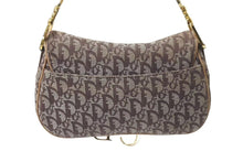 画像をギャラリービューアに読み込む, Christian Dior クリスチャンディオール ワンショルダーバッグ トロッター ダブルサドル ブラウン ガリアーノ期 美品 中古 4b001610