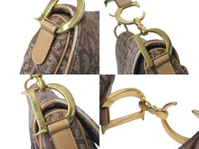 画像をギャラリービューアに読み込む, Christian Dior クリスチャンディオール ワンショルダーバッグ トロッター ダブルサドル ブラウン ガリアーノ期 美品 中古 4b001610