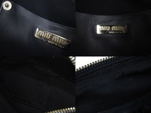 画像をギャラリービューアに読み込む, MIU MIU ミュウミュウ ヴィンテージボストンバッグ ハンドバッグ レザー スエード レッド ブラック シルバー金具 美品 中古 4b001611