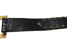 画像をギャラリービューアに読み込む, DOLCE&amp;GABBANA ドルチェ＆ガッバーナ ロゴバックルベルト レザー vintage ヴィンテージ ゴールド金具 美品 中古 4b001625