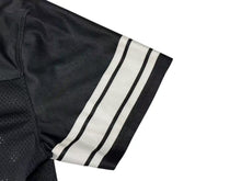 画像をギャラリービューアに読み込む, STUSSY ステューシー メッシュ 半袖 ゲームシャツ サイズXL ブラック ホワイト ロゴプリント 美品 中古 4b001628