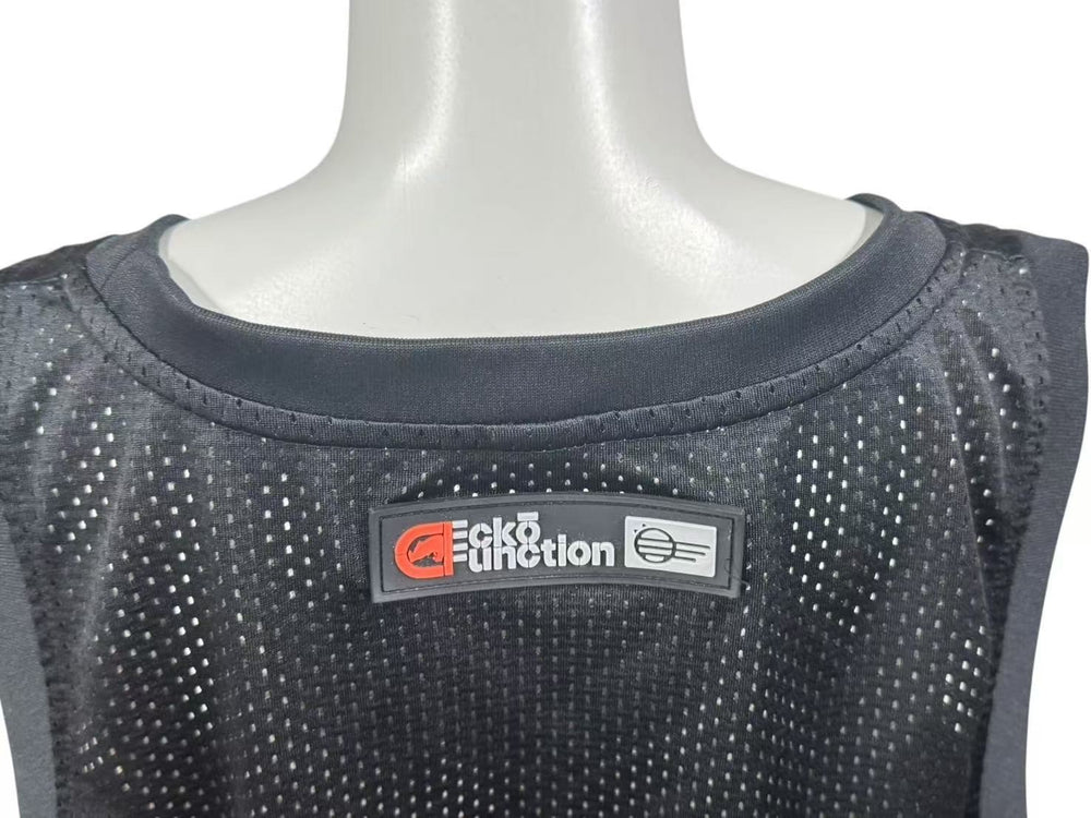 ECKO エコー メッシュ タンクトップ バスケットボール ジャージ ブラック 黒 品質表示タグ印字消え 美品 中古 4b001630