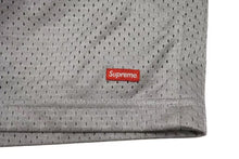 画像をギャラリービューアに読み込む, SUPREME シュプリーム ハーフ パンツ スモール ボックスロゴ メッシュ シルバー レッド ホワイト size L 美品 中古 4b001632