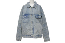 画像をギャラリービューアに読み込む, 極美品 VANDY THE PINK ヴァンディーザピンク RIDER DENIM JACKET ライダーデニムジャケット ポリエステル ライトブルー サイズL 中古 4b001634