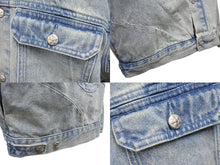 画像をギャラリービューアに読み込む, 極美品 VANDY THE PINK ヴァンディーザピンク RIDER DENIM JACKET ライダーデニムジャケット ポリエステル ライトブルー サイズL 中古 4b001634