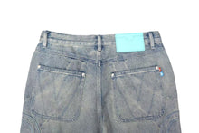 Load image into Gallery viewer, VANDY THE PINK ヴァンディーザピンク RIDER DENIM PANTS ライダーデニムパンツ ポリエステル ライトブルー サイズM 美品 中古 4b001635