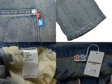 Load image into Gallery viewer, VANDY THE PINK ヴァンディーザピンク RIDER DENIM PANTS ライダーデニムパンツ ポリエステル ライトブルー サイズM 美品 中古 4b001635