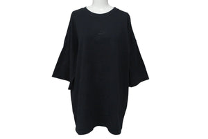 NIKE ナイキ over sized fit オーバーサイズ tシャツ コットン ロゴ刺繍 ブラック サイズ S FA9767-010 中古 4b001641