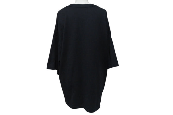 NIKE ナイキ over sized fit オーバーサイズ tシャツ コットン ロゴ刺繍 ブラック サイズ S FA9767-010 中古 4b001641