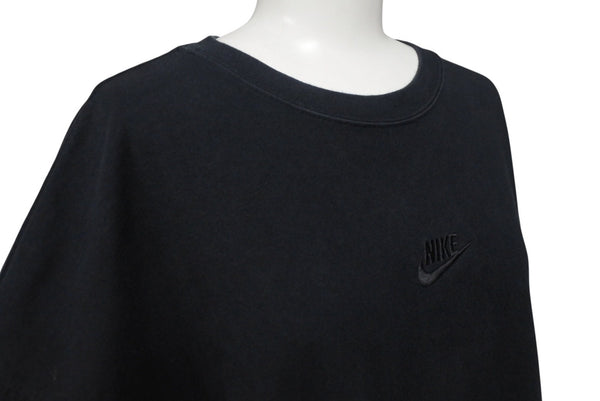 NIKE ナイキ over sized fit オーバーサイズ tシャツ コットン ロゴ刺繍 ブラック サイズ S FA9767-010 中古 4b001641